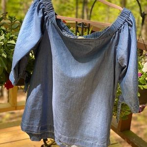 Loft off the shoulder shirt